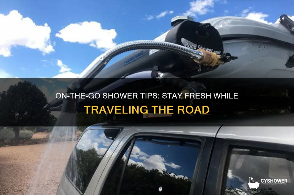 how to take shower on the road