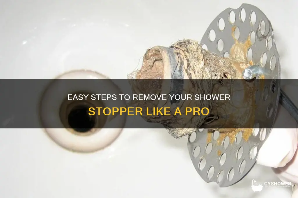 how to take shower stopper out