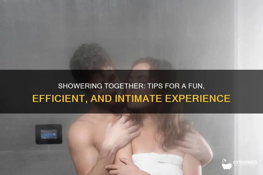 how to take shower together