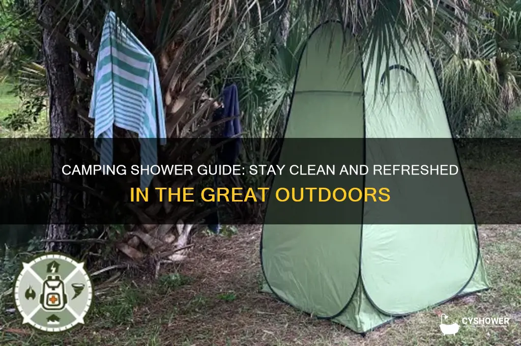 how to take shower when camping