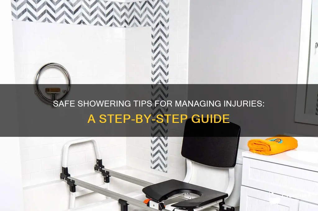 how to take shower with a injury