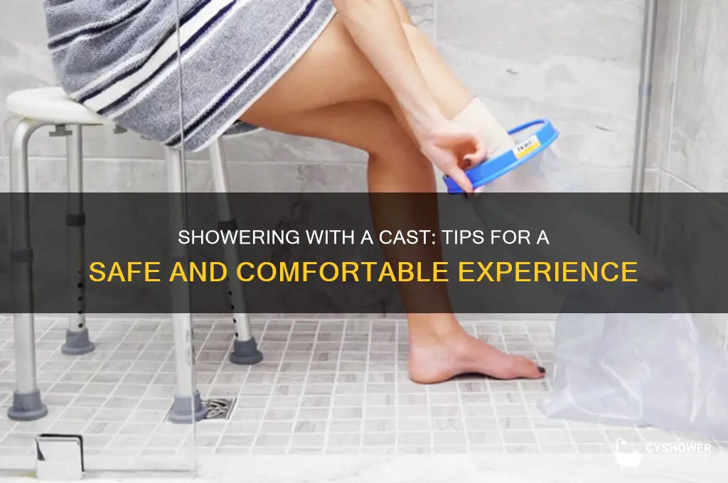 how to take shower with cast