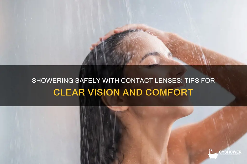 how to take shower with contacts