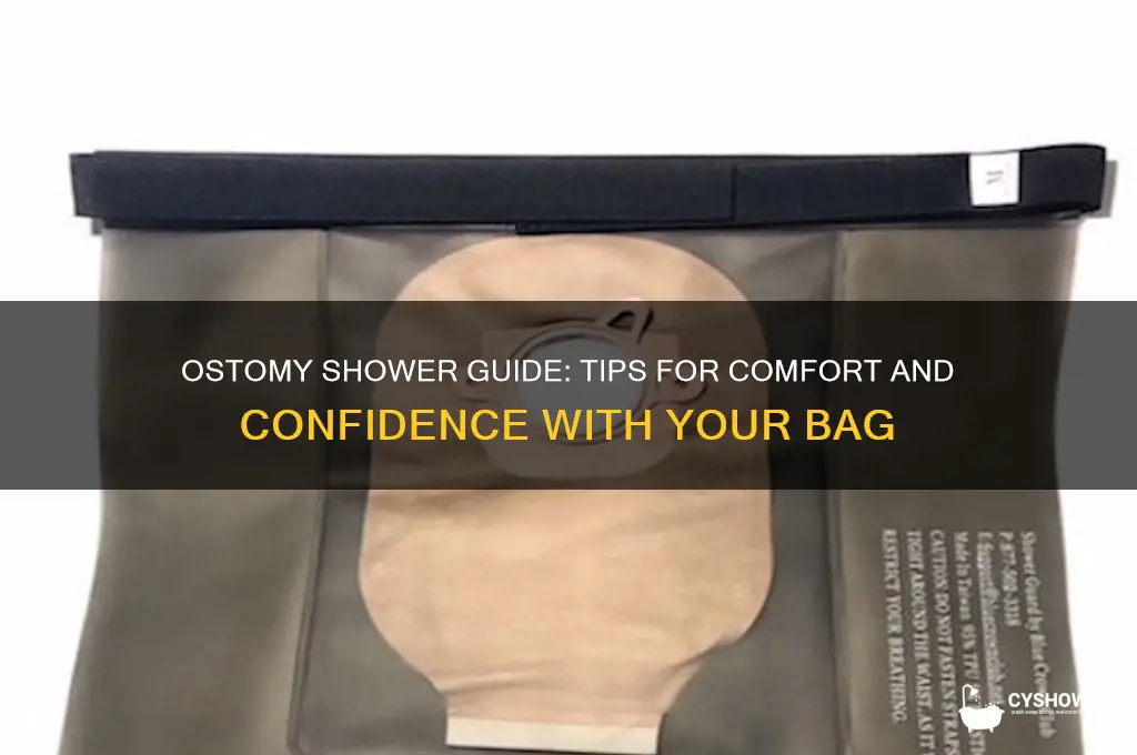 how to take shower with ostomy bag