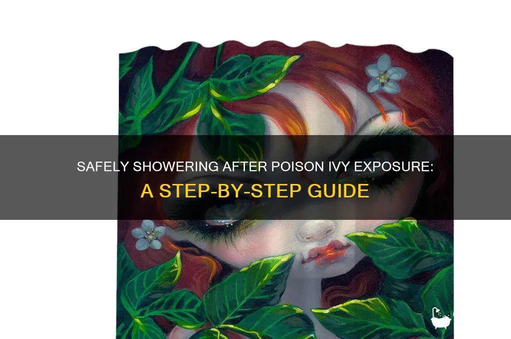 how to take shower with poison ivy
