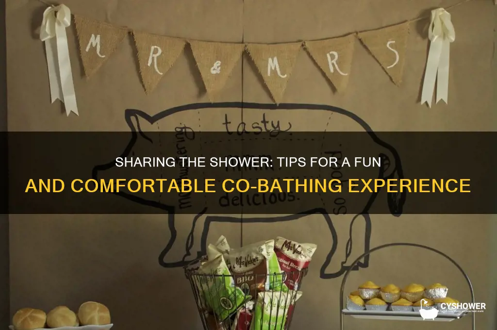 how to take shower with someone