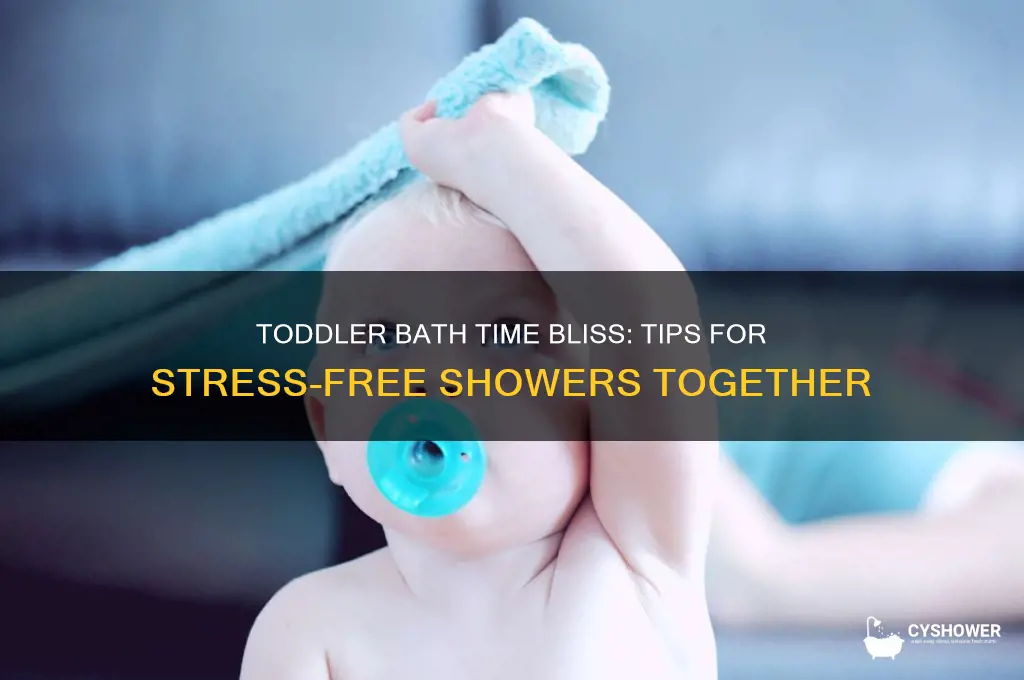 how to take shower with toddler