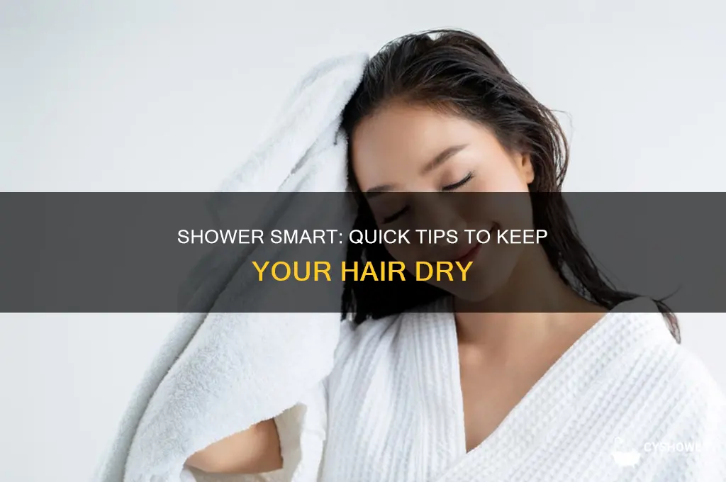 how to take shower without getting hair wet