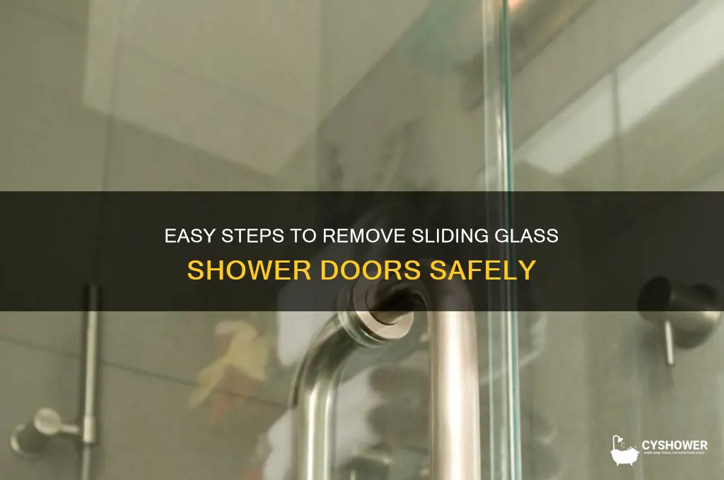how to take sliding glass shower doors off