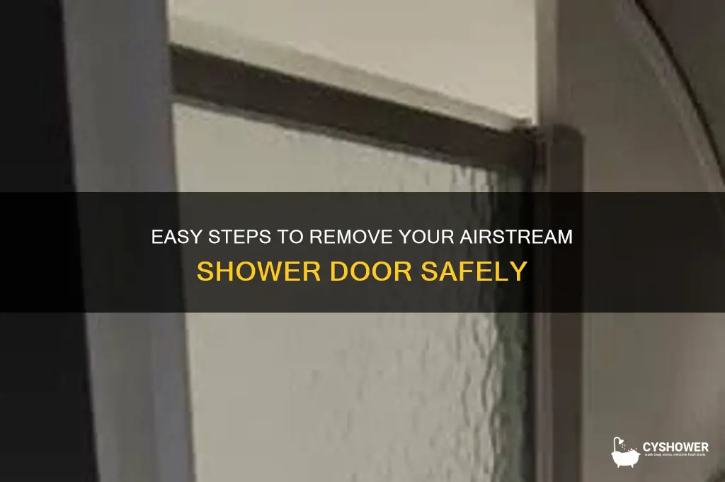 how to take the airstream shower door off