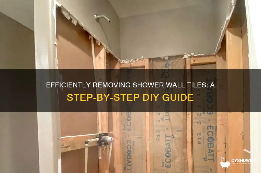 how to take tile off shower wall