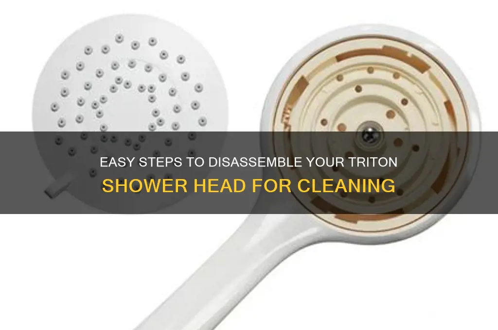 how to take triton shower head apart