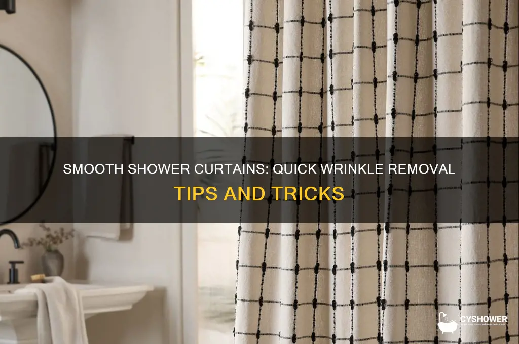 how to take wrinkles out of shower curtains