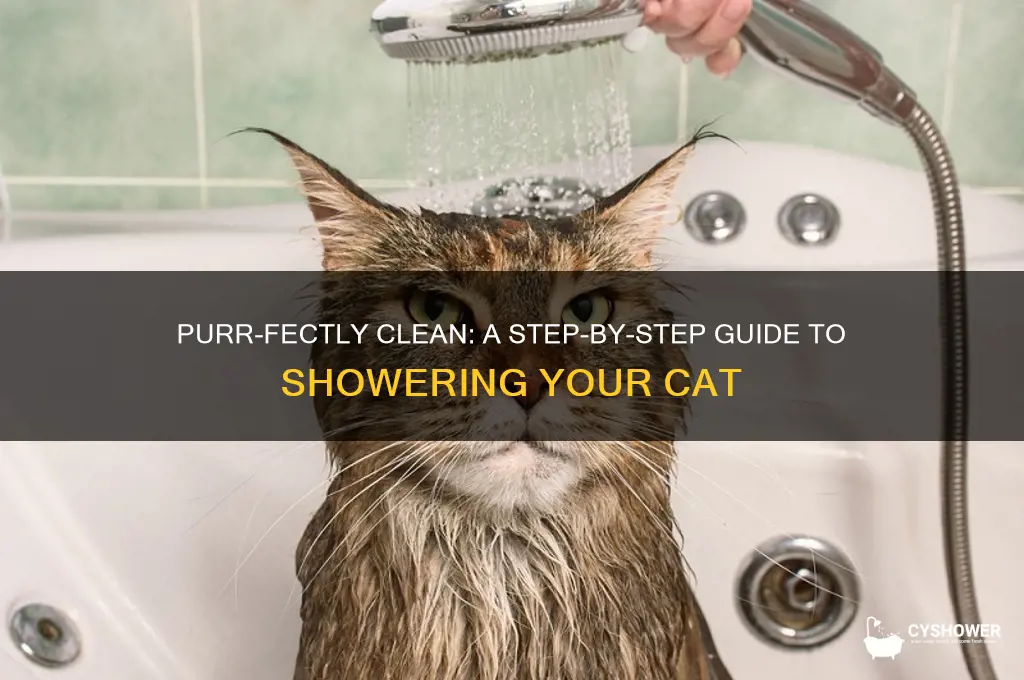 how to take your cat a shower