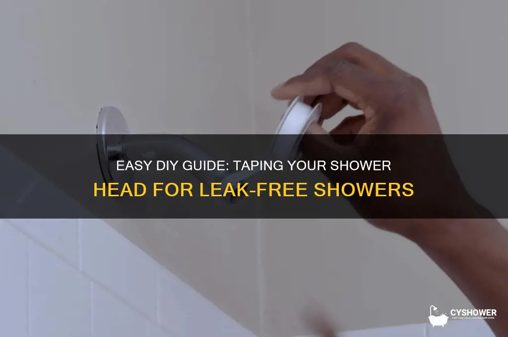 how to tape a shower head