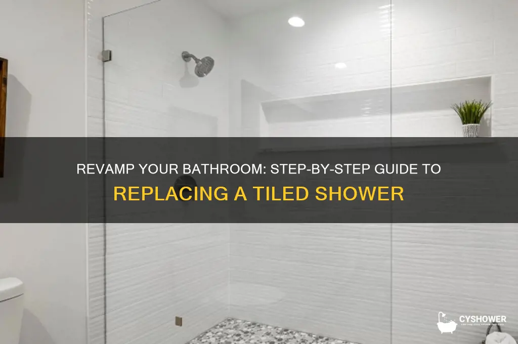 how to tear out and replace a tiled shower