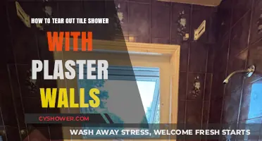 Tearing Out Tile Shower: A Step-by-Step Guide for Plaster Walls