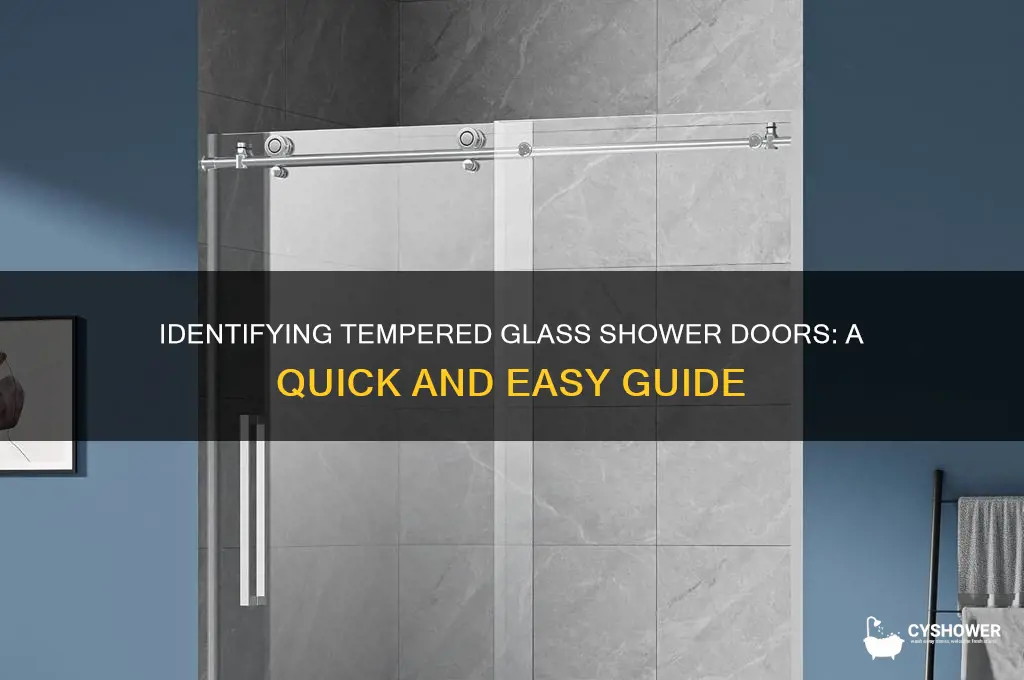 how to tell if shower door is tempered glass