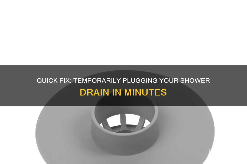 how to temporarily plug a shower drain
