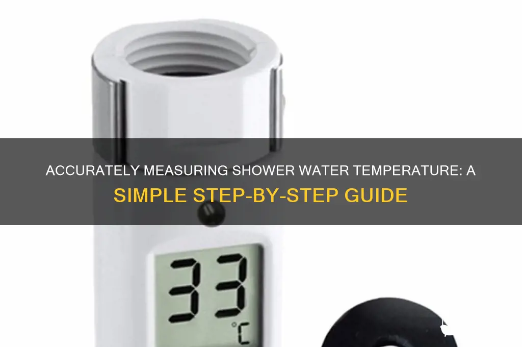 how to test temperature of water at the shower head