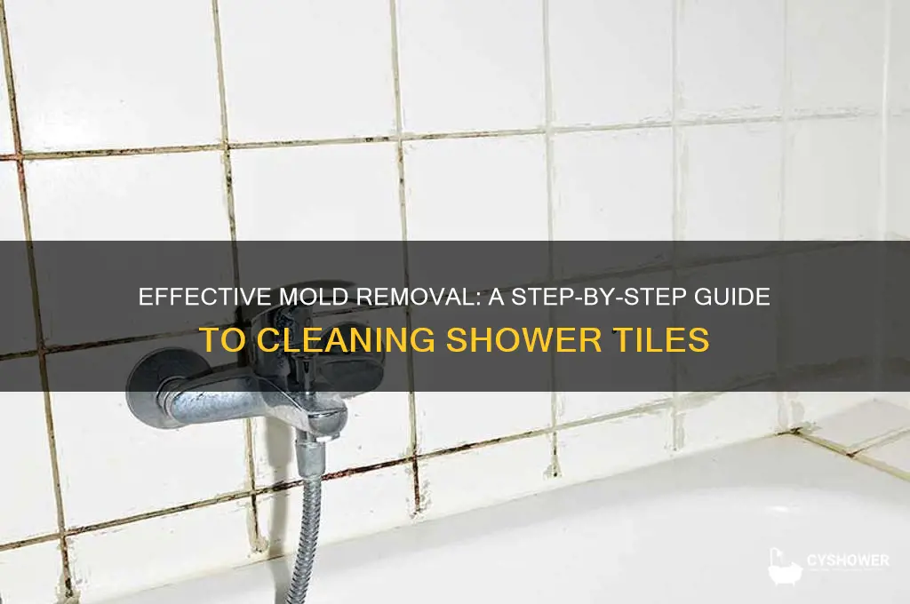 how to thoroughly clean shower tiles of mold