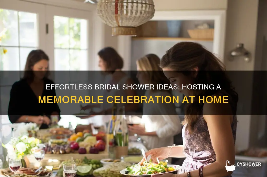 how to throw a bridal shower at home