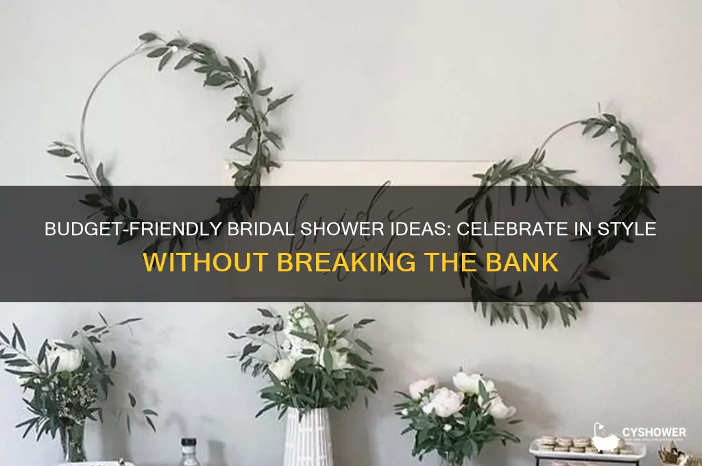 how to throw a bridal shower for cheap