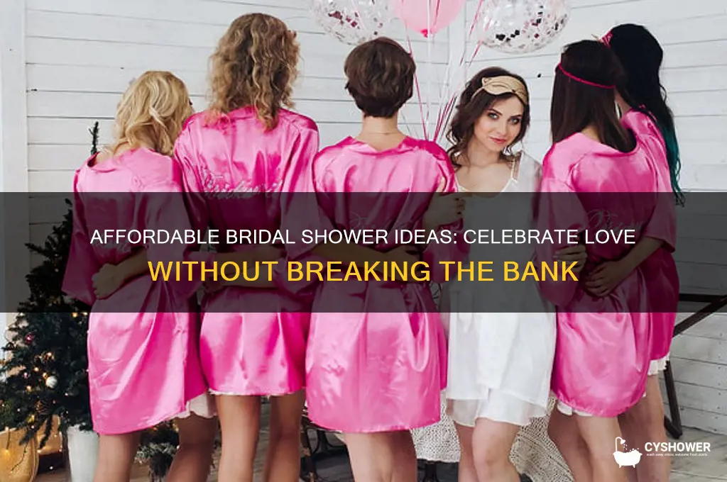 how to throw a bridal shower on a budget