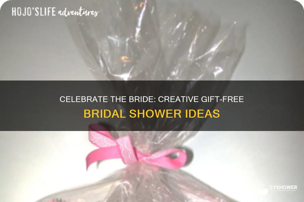 how to throw a bridal shower without gifts