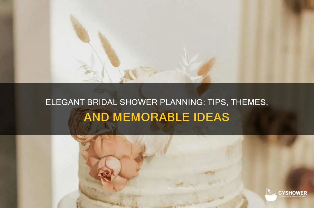 how to throw a bridal shower