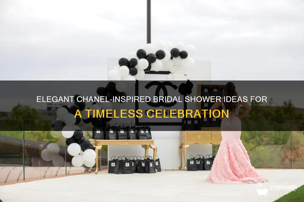 how to throw a chanel themed bridal shower