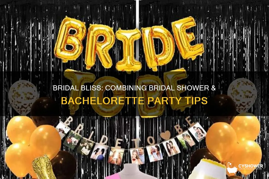 how to throw a combination bridal shower bachelorette party