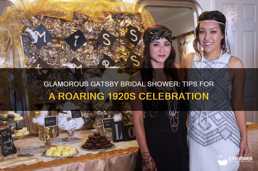 how to throw a gatsby bridal shower