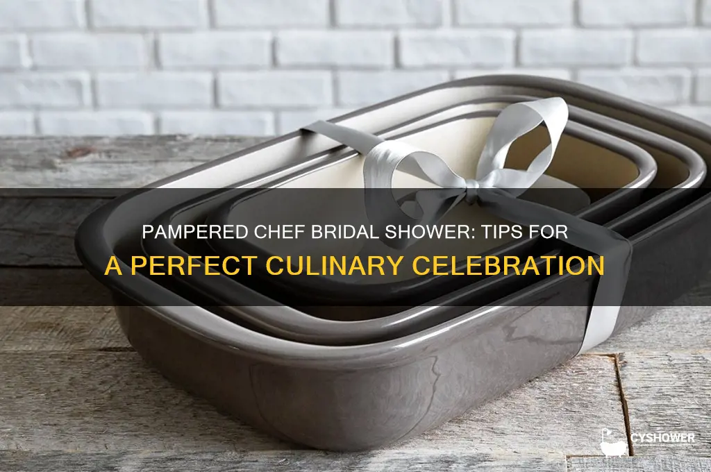 how to throw a pampered chef bridal shower