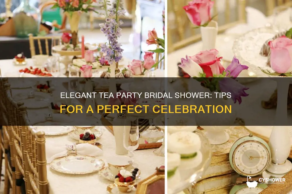 how to throw a tea party bridal shower