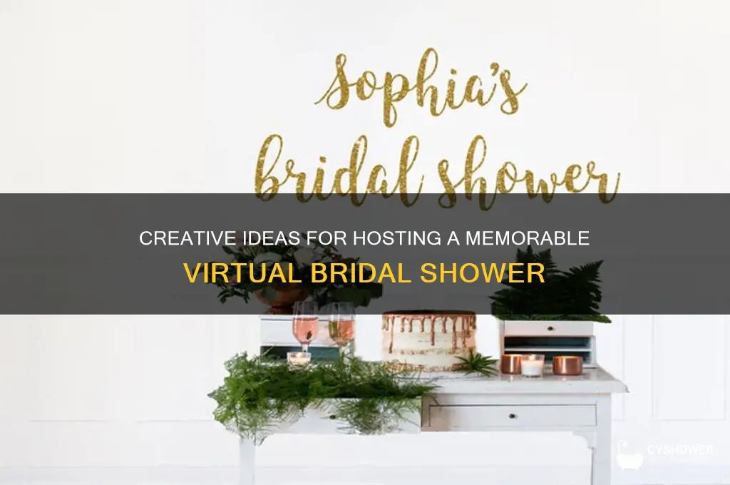 how to throw a virtual bridal shower