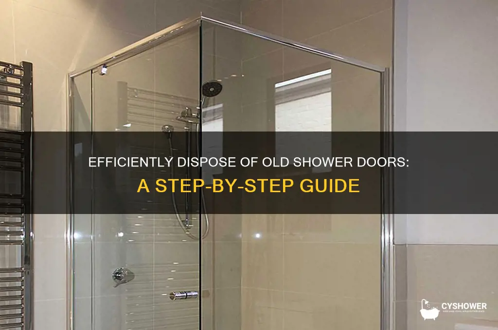 how to throw away old shower doors