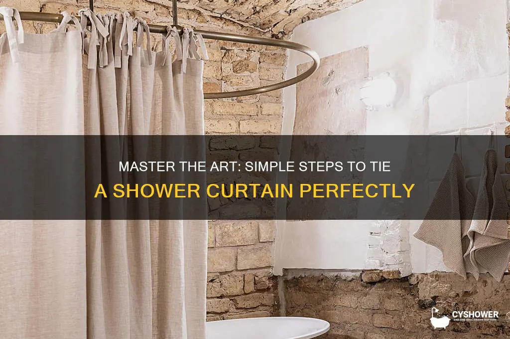 how to tie a shower curtain