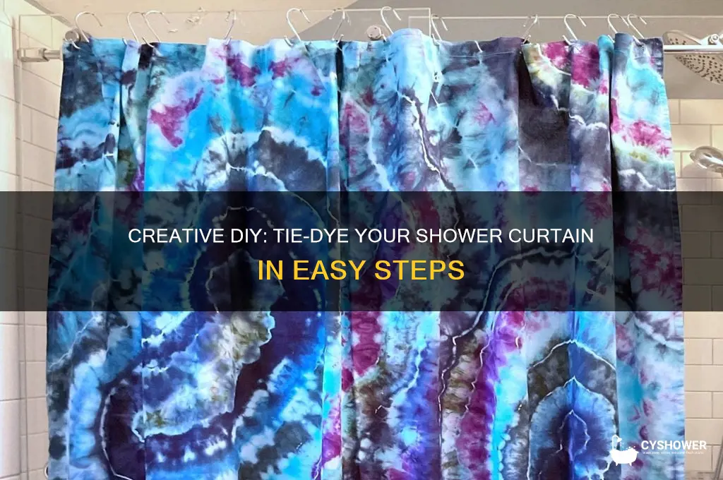 how to tie dye a shower curtain