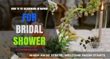 Elegant Napkin Folding: Tying Silverware for a Bridal Shower