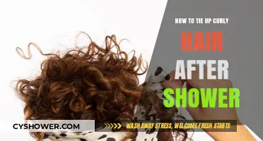 Post-Shower Curly Hair Care: Easy Tie-Up Techniques for Healthy Curls