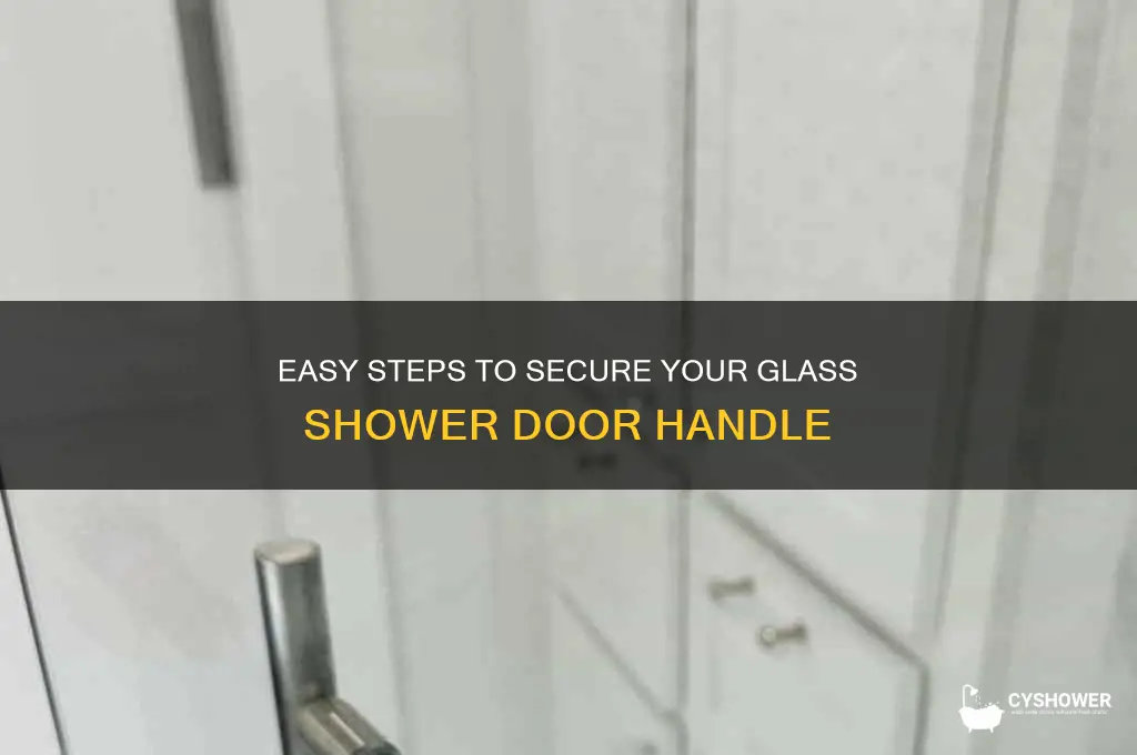 how to tighten a glass shower door handle