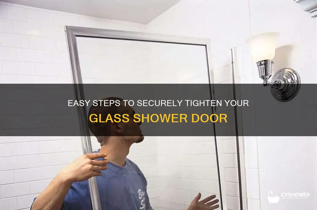 how to tighten a glass shower door