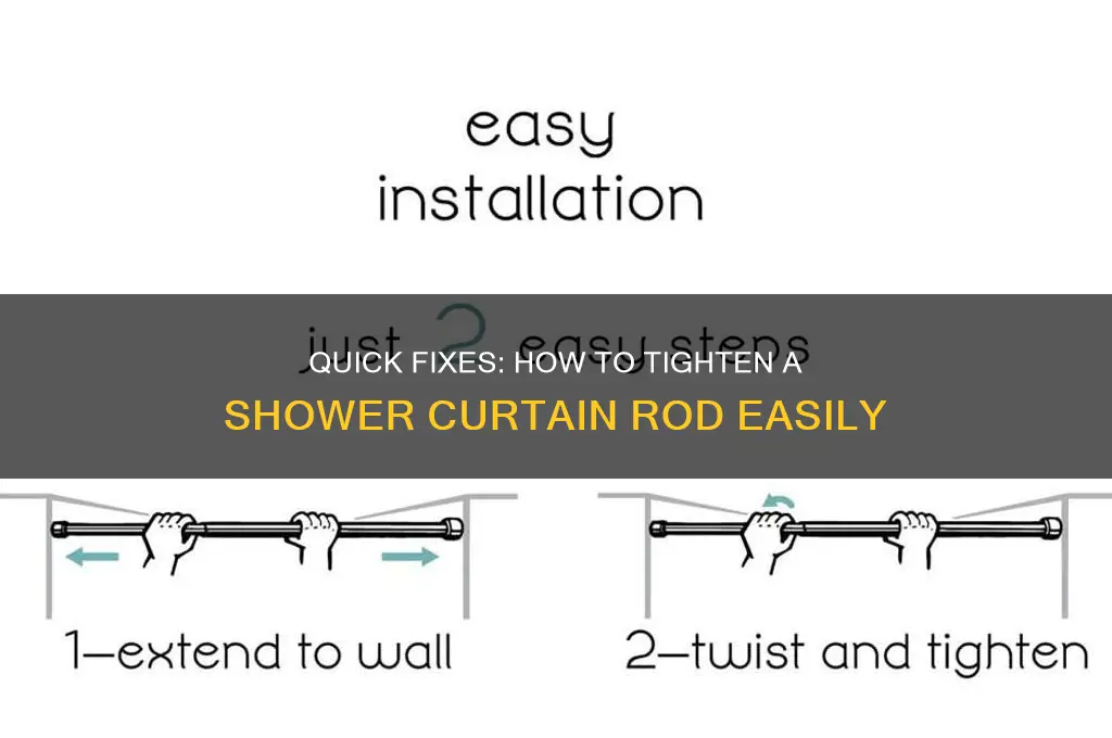 how to tighten a shower curtain rod