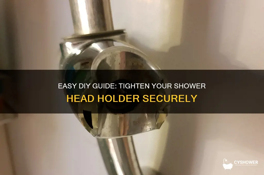 how to tighten a shower head holder