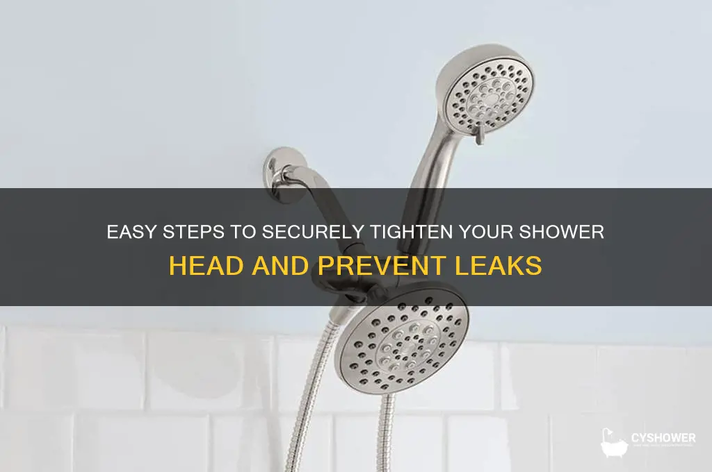 how to tighten a shower head