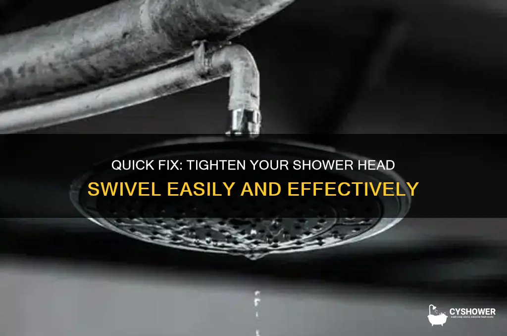 how to tighten shower head swivel