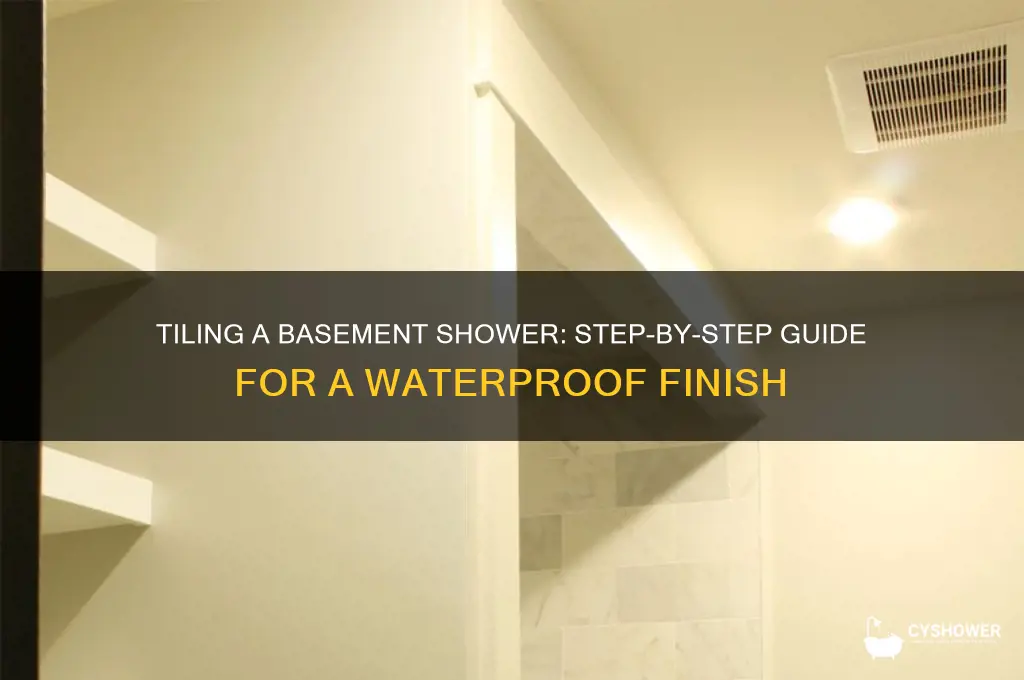 how to tile a basement shower