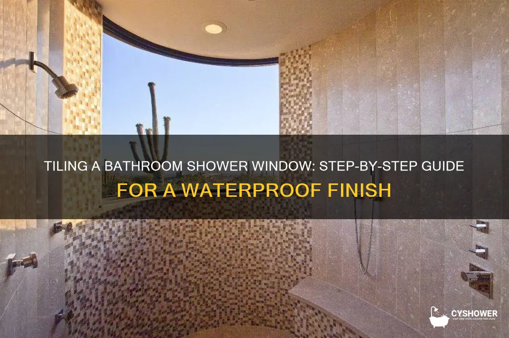 how to tile a bathroom shower window