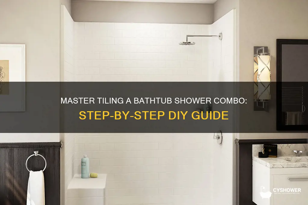 how to tile a bathtub shower combo